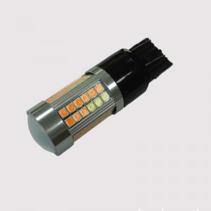 Error de canbus súper incorporado libre real 21 / 5W 3030SMD Dual color switchback bay15d 1157 7443 3157 led drl y luz de señal de giro