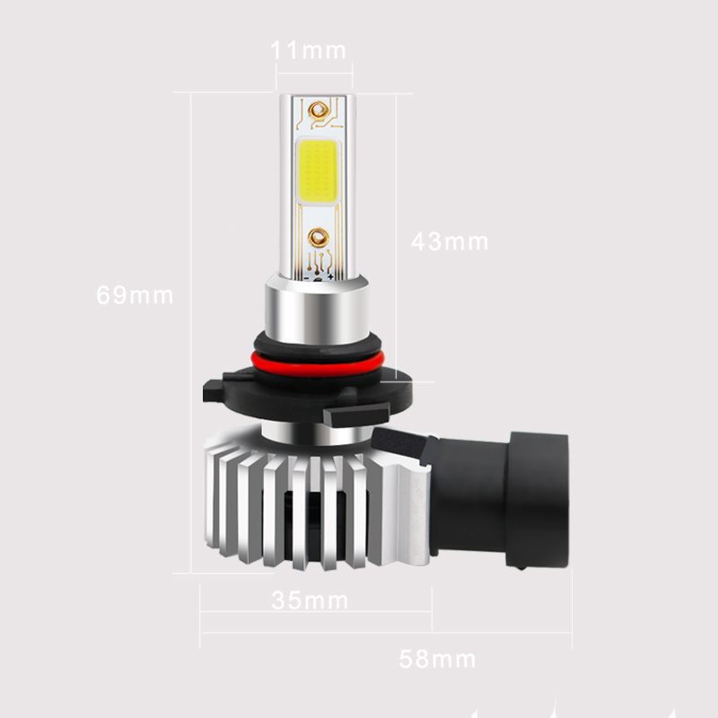 Nuevo coche de diseño todo en uno HB3 9005 bombillas de faro led de alta potencia 9005 luz antiniebla led